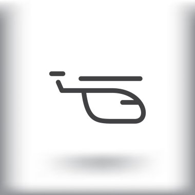 Helikopter uçak simgesi