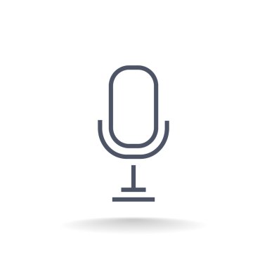 Retro Mikrofon Simgesi