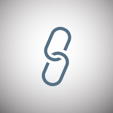 Zincir işareti iletişim web simgesi