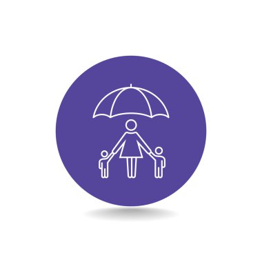 Aile şemsiye simgesinin altında.