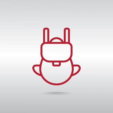 turist sırt çantası simgesini