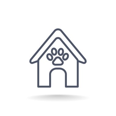 Köpekler simgesi için kulübeler