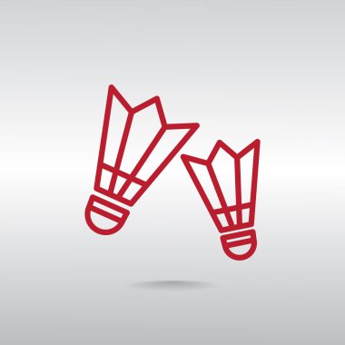 Badminton shuttlecocks simgesi.  