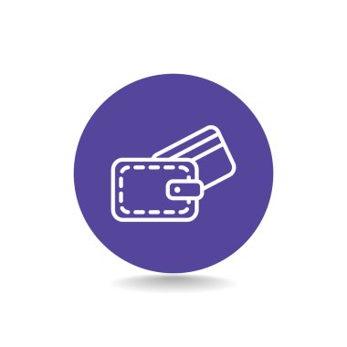 M-cüzdan ile kredi kartı simgesi