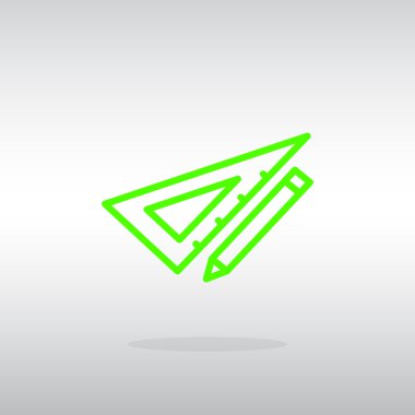 Cetvel simgesi olan kalem