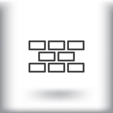 İnşaat tuğla simgesi