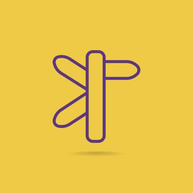 yön işareti simgesi