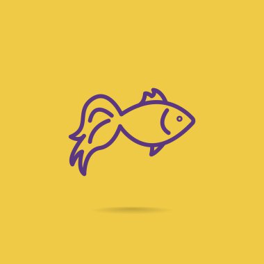 karikatür balık simgesi