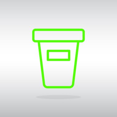 Yukarı take-out içki simgesi kapatın