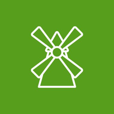 Retro yel değirmeni simgesi