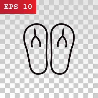 plaj terlikleri simgesi 