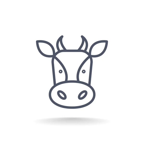 Значок коровы — стоковый вектор