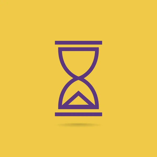 Reloj de arena icono, instrumento del tiempo — Archivo Imágenes Vectoriales