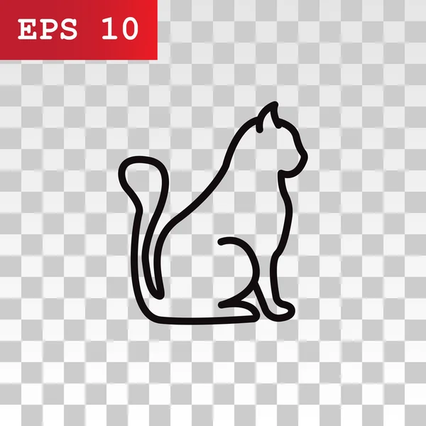 Gato mascota icono — Vector de stock