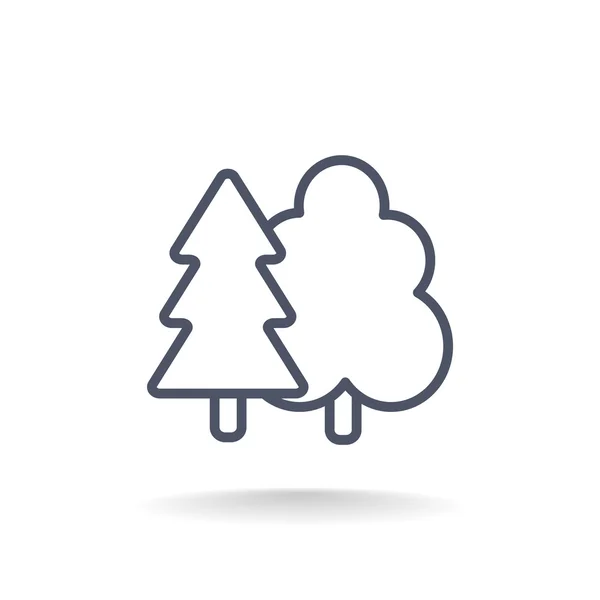Disposition skogar ikonen — Stock vektor