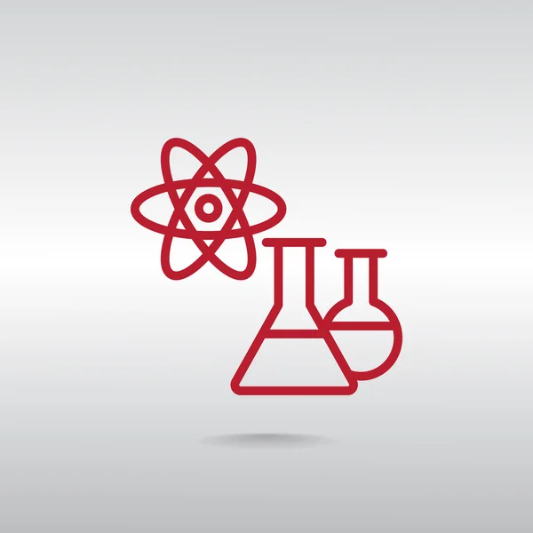 Icône laboratoire chimique — Image vectorielle