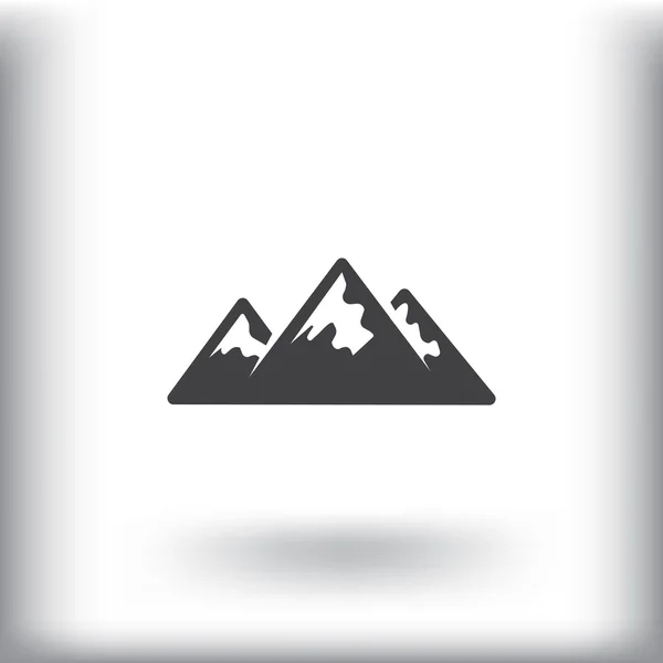 Bergen web pictogram — Stockvector