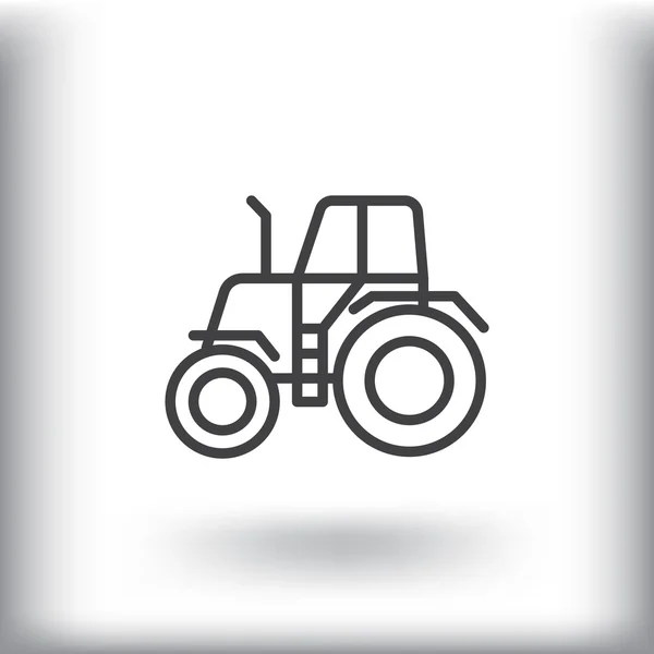 Tractor icono de línea — Archivo Imágenes Vectoriales