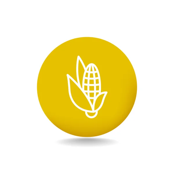 Icona della pannocchia di mais — Vettoriale Stock