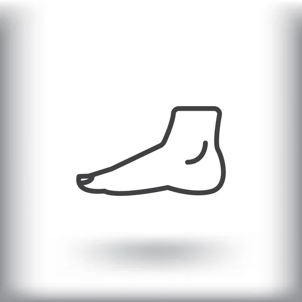 Icono pie humano — Archivo Imágenes Vectoriales