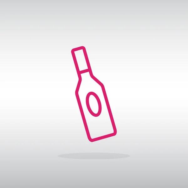 Flaska av glas för flytande ikon — Stock vektor