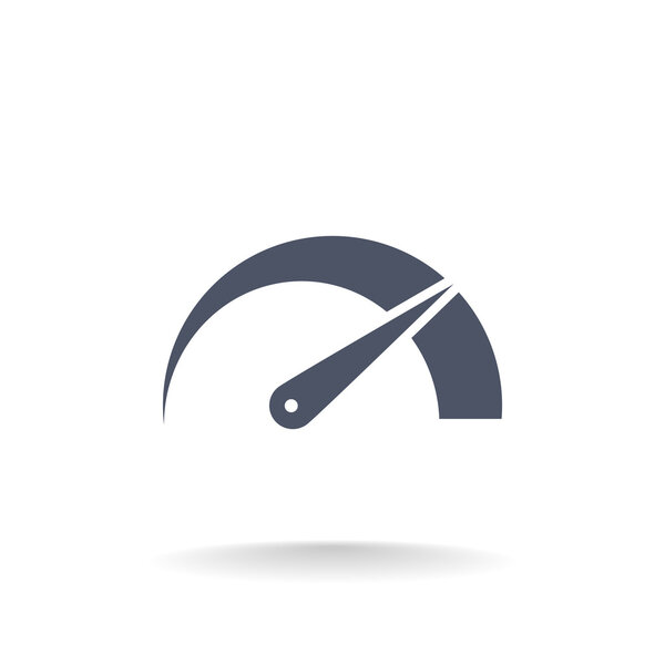 arrow of speedometer icon.