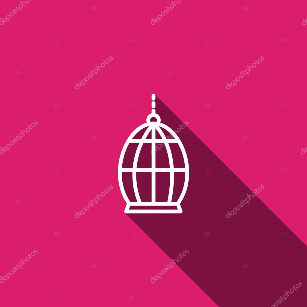 Vector illustration of  Bird cage icon