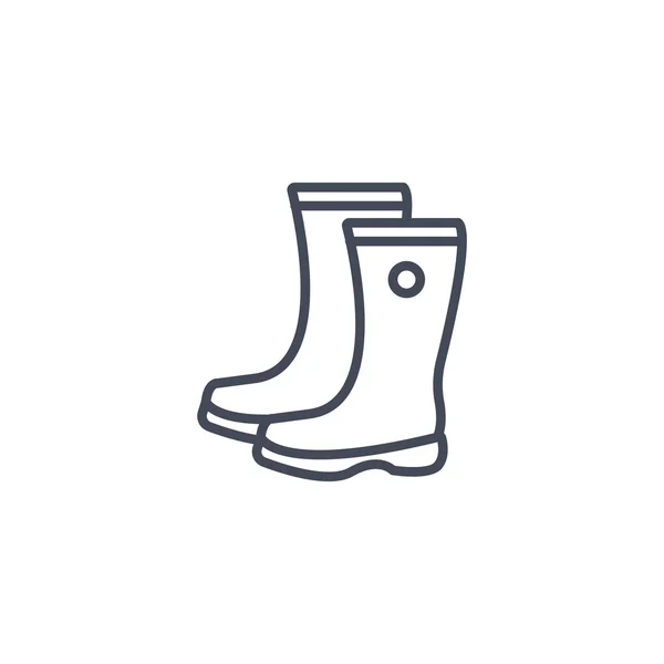 Botas de goma de icono — Vector de stock