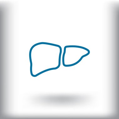  karaciğer tıp simgesi