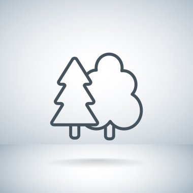  Orman siluetleri simgesi