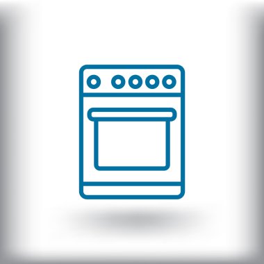 Mutfak sobası simgesi