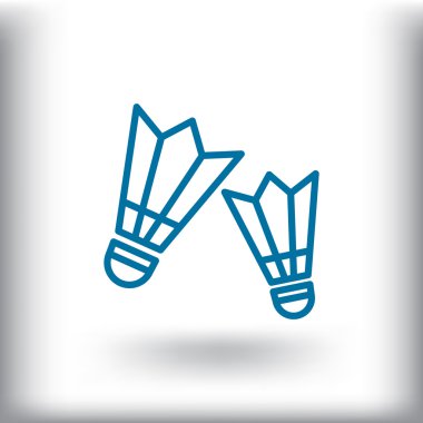 Badminton simgesi. Shuttlecocks