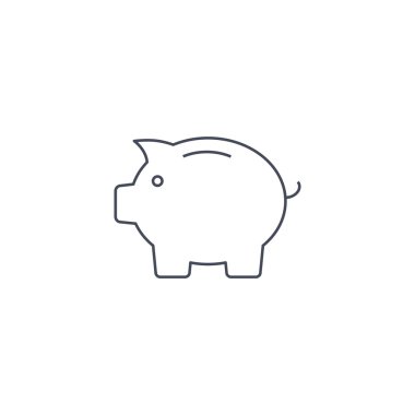 Domuz kumbarası simgesi.