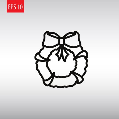 Noel çelenk simgesi