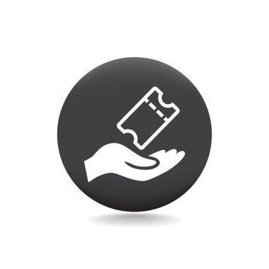 Bilet simgesi el tutar