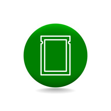 Polietilen mühürlü kapalı çanta simgesi