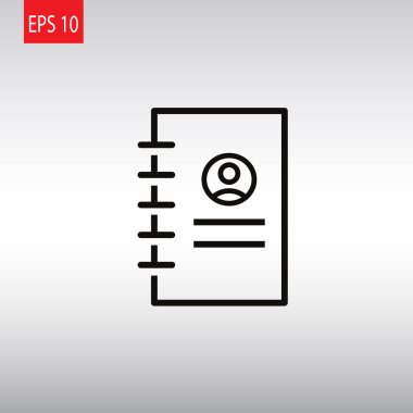 iletişim kitabı simgesi. 