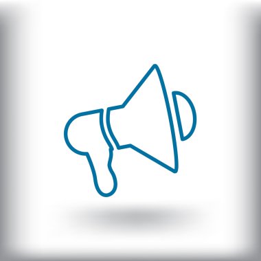 ses megafon, hoparlör simgesini