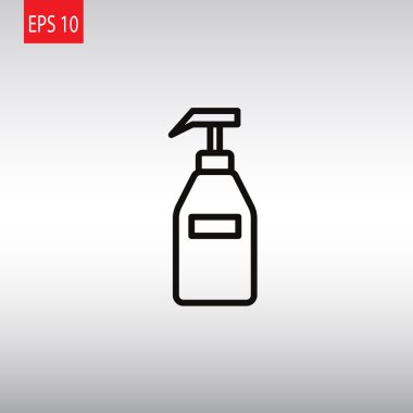 Dağıtıcı pompa plastik şişe.