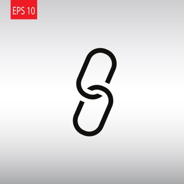 Zincir işareti iletişim web simgesi.