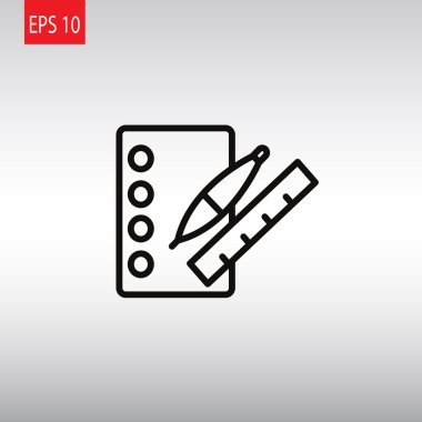 Not defteri simgesi eğitim araçları