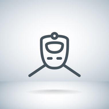 Tren ulaşım simgesi.