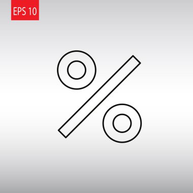 iş, finans yüzde simgesi