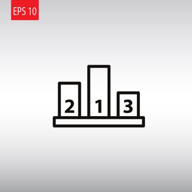 Şampiyon podyum simgesi