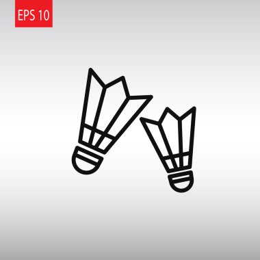 Badminton simgesi. Shuttlecocks