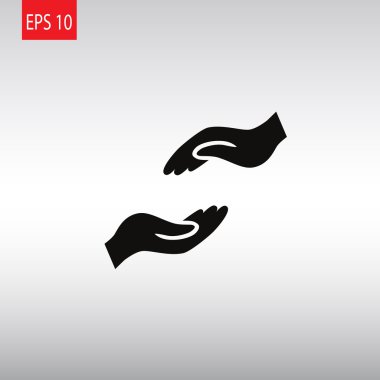 Yardım eller simgesini