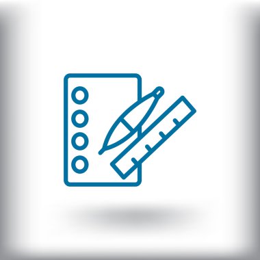 Not defteri simgesi eğitim araçları