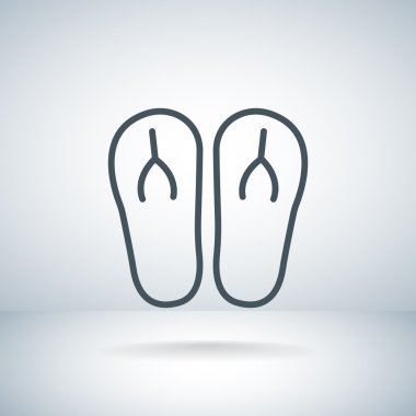 plaj terlikleri simgesi 