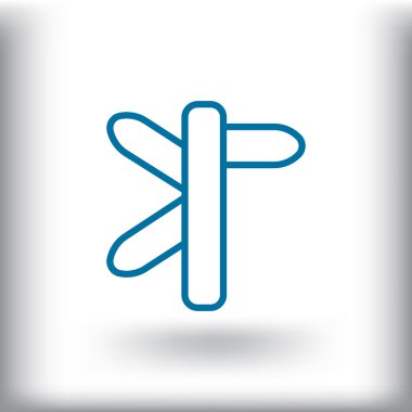 yön işareti simgesi