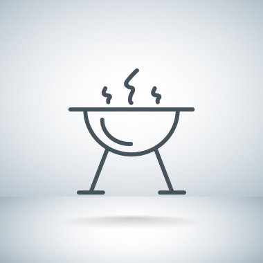 mangal barbekü simgesi